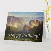 Yosemite Nationalpark Domes Big Birthday Card Karte (Gelbe Blume)