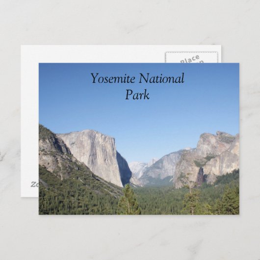 Yosemite Nationalpark El Capitan Foto Postkarte (Vorne/Hinten)