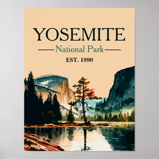 Yosemite Nationalpark El Capitan im Herbst Poster (Vorne)