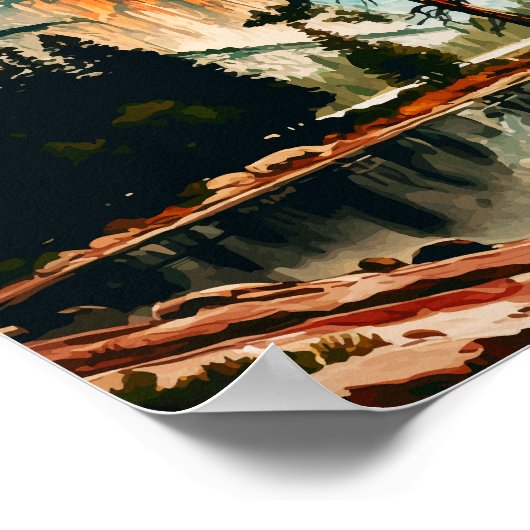 Yosemite Nationalpark El Capitan im Herbst Poster (Ecke)