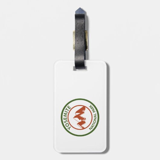 Yosemite-Nationalpark Gepäckanhänger (Rückseite vertikal)