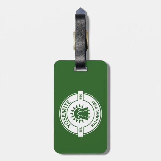 Yosemite-Nationalpark Gepäckanhänger (Rückseite vertikal)