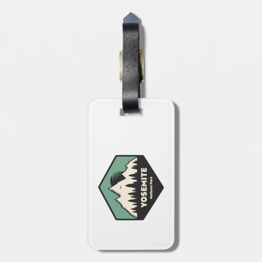 Yosemite-Nationalpark Gepäckanhänger (Rückseite vertikal)