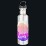 Yosemite Nationalpark Halbedom Art Lila Edelstahlflasche<br><div class="desc">Karo aus dieser phantastischen Bleistiftkunst des Yosemite Nationalparks in Kalifornien. Sammle alle Parks, ich erschaffe ständig neue. Karo in meinem Shop für mehr Wandern, Camping, Vanilleblut, Vögel und vieles mehr! Dieses Design finden Sie auch auf T-Shirts, Tasse, Aufklebern, Kissen und Magneten. Besuchen Sie unbedingt auch meinen Shop für weitere Farben....</div>