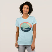 Yosemite Nationalpark Halbkuppel Sonnenuntergang R T-Shirt (Vorne ganz)