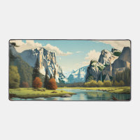 Yosemite Nationalpark Halbkuppel Vintage Kunst
