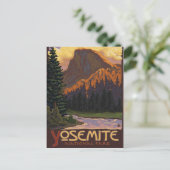 Yosemite Nationalpark - Halbkuppelwanderkarte Postkarte (Stehend Vorderseite)