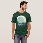 Yosemite Nationalpark Half Dome Aquamarin Green T-Shirt (Vorne ganz)