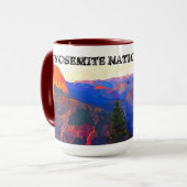 Yosemite Nationalpark - Half Dome & Fall Mug 24$. Tasse (Vorderseite Links)
