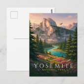 Yosemite-Nationalpark Half Dome Postkarte (Vorne/Hinten)