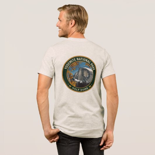 Yosemite-Nationalpark - Half Dome Tri-Blend Shirt (Rückseite voll)