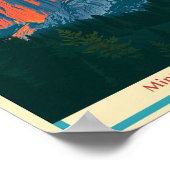 Yosemite-Nationalpark Half Dome Vintage Poster (Ecke)