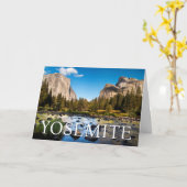 Yosemite-Nationalpark | Happy Birthday Karte (Gelbe Blume)