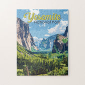 Yosemite Nationalpark Illustration Puzzle (Vertikal)