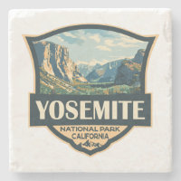 Yosemite Nationalpark Illustration Retro Abzeichen