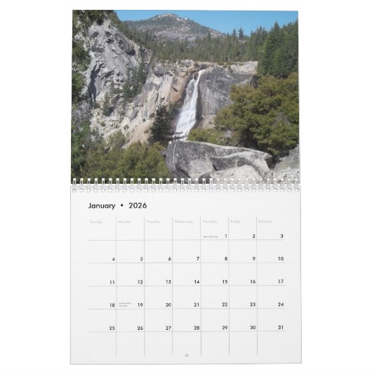 Yosemite Nationalpark Kalender 2014 (Jan 2026)