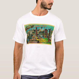 Yosemite Nationalpark, Kalifornien - großes Lette T-Shirt