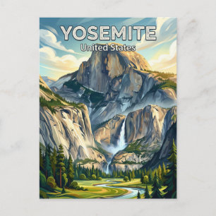 Yosemite-Nationalpark Kalifornien Postkarte