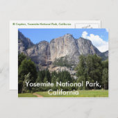 Yosemite Nationalpark, Kalifornien Postkarte (Vorne/Hinten)