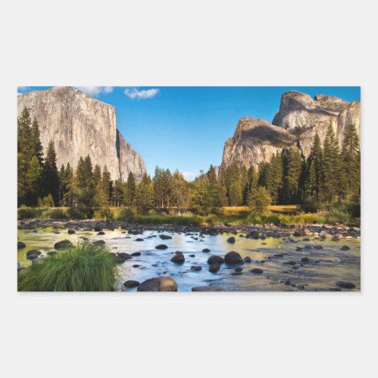 Yosemite-Nationalpark, Kalifornien Rechteckiger Aufkleber (Vorderseite)