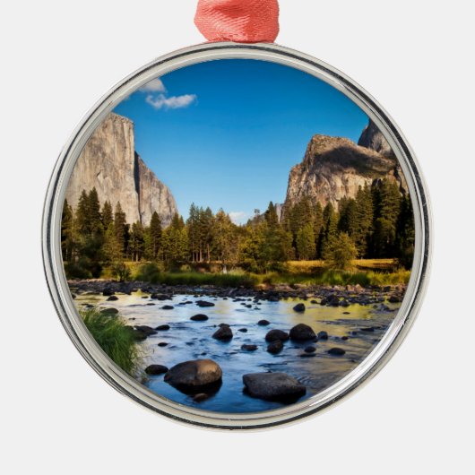 Yosemite-Nationalpark, Kalifornien Silbernes Ornament (Vorne)