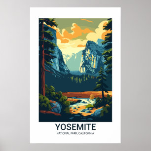 Yosemite-Nationalpark Kalifornien USA Poster