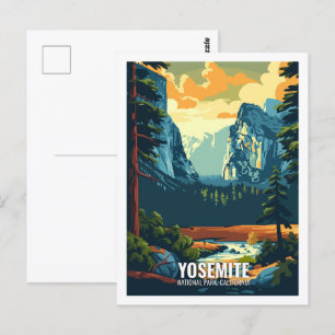 Yosemite Nationalpark Kalifornien USA  Postkarte