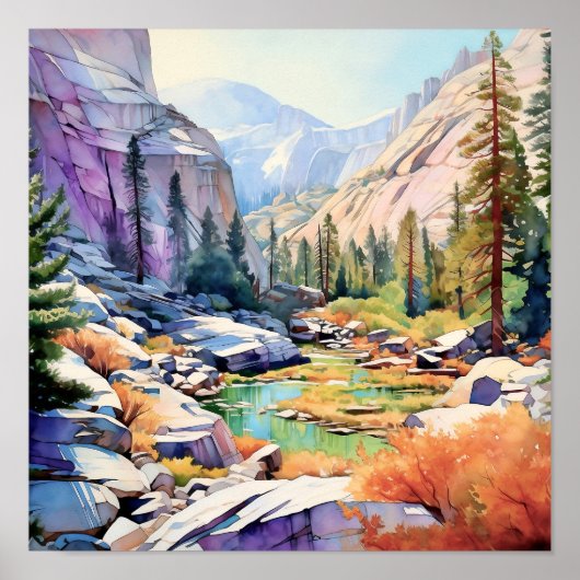 Yosemite Nationalpark Kunstmuseum Poster (Vorne)