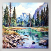 Yosemite Nationalpark Kunstmuseum Poster (Vorne)