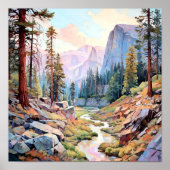 Yosemite Nationalpark Kunstmuseum Poster (Vorne)