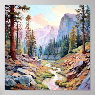 Yosemite Nationalpark Kunstmuseum Poster