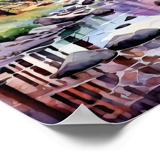 Yosemite Nationalpark Kunstmuseum Poster (Ecke)