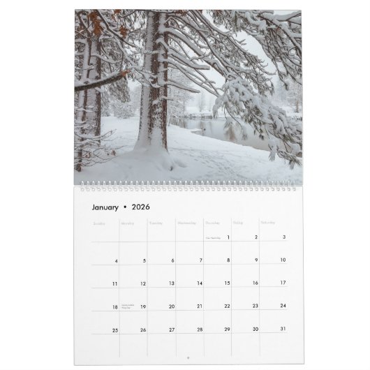 Yosemite Nationalpark Landscapes Kalender (Jan 2026)