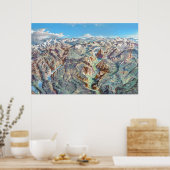 Yosemite Nationalpark Landschaftsbild Malerei Poster (Küche)