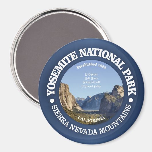 Yosemite-Nationalpark Magnet (Vorderseite/Rückseite)