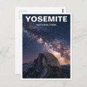 Yosemite Nationalpark Milchstraße Nacht Postkarte (Vorne/Hinten)
