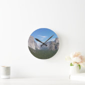 Yosemite Nationalpark Mountain Valley Landschaftli Runde Wanduhr (Zuhause)