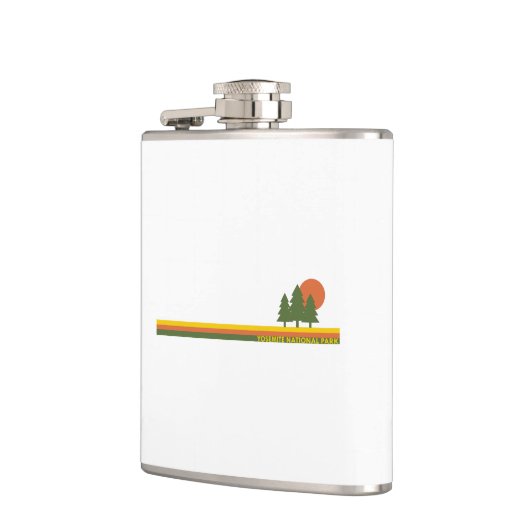 Yosemite Nationalpark Pine Trees Sun Flachmann (Links)