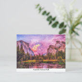 Yosemite Nationalpark Post Card Postkarte (Stehend Vorderseite)
