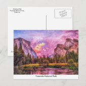 Yosemite Nationalpark Post Card Postkarte (Vorne/Hinten)