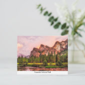Yosemite Nationalpark Post Card Postkarte (Stehend Vorderseite)