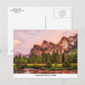 Yosemite Nationalpark Post Card Postkarte (Vorne/Hinten)