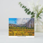 Yosemite Nationalpark Post Card Postkarte (Stehend Vorderseite)