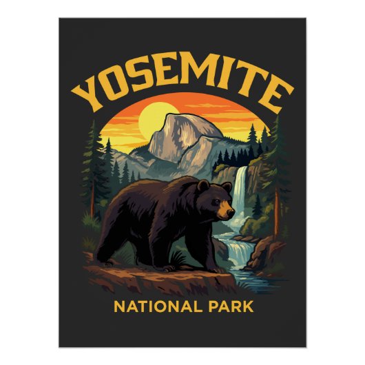 Yosemite-Nationalpark Poster (Vorderseite)