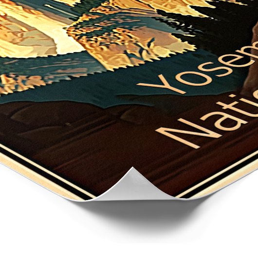 Yosemite-Nationalpark Poster (Ecke)