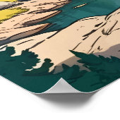 Yosemite-Nationalpark Poster (Ecke)