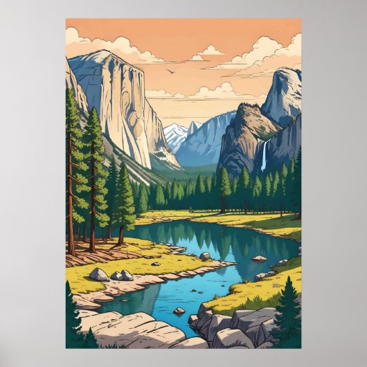 Yosemite-Nationalpark Poster (Vorne)