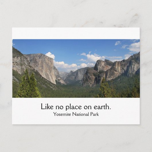 Yosemite-Nationalpark Postkarte (Vorderseite)