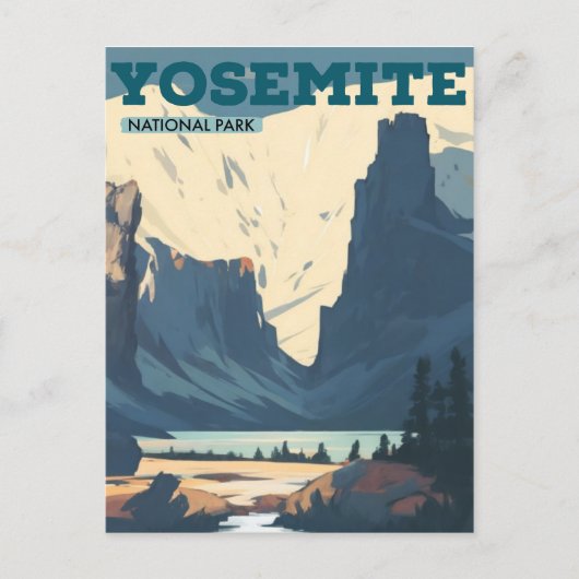Yosemite-Nationalpark Postkarte (Vorderseite)