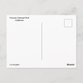 Yosemite-Nationalpark Postkarte (Rückseite)